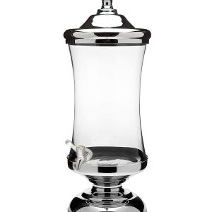 Beverage Dispenser - Chrome & Glass