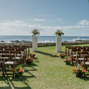 Ceremony Pillars - White Wood