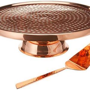 Cake Stand & Server - Rose Gold