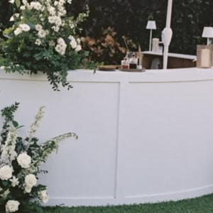White circular bar