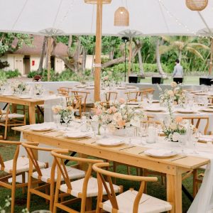 Natural Wood Farm Table